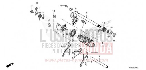 SCHALTTROMMEL (CRF1100A/A2/A4/AL/AL2/AL4) CRF1100A4N de 2022